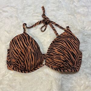 Shade & Shore Tiger Print Bikini Top